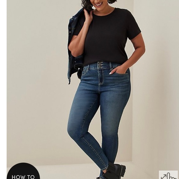 Torrid 20S blue jean/denim jegging legging nwt - Picture 4 of 9